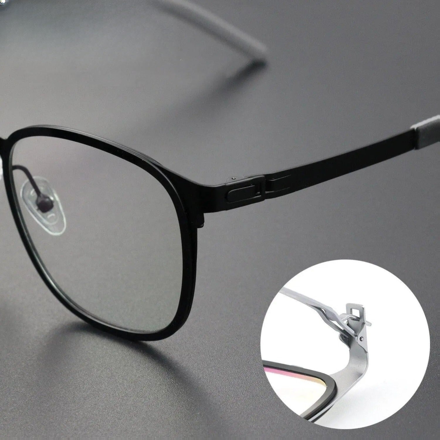 Unisex Round Full Rim Titanium Prescription Glasses 202205 — view 7 | Rx Spectacle