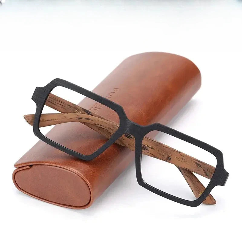Unisex Square Full Rim Titanium Prescription Glasses 29019 — view 1 | Rx Spectacle