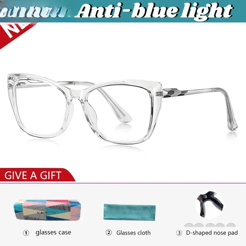 Women's Cat Eye Full Rim TR90 Reading Glasses 77230 — view 5 | Rx Spectacle