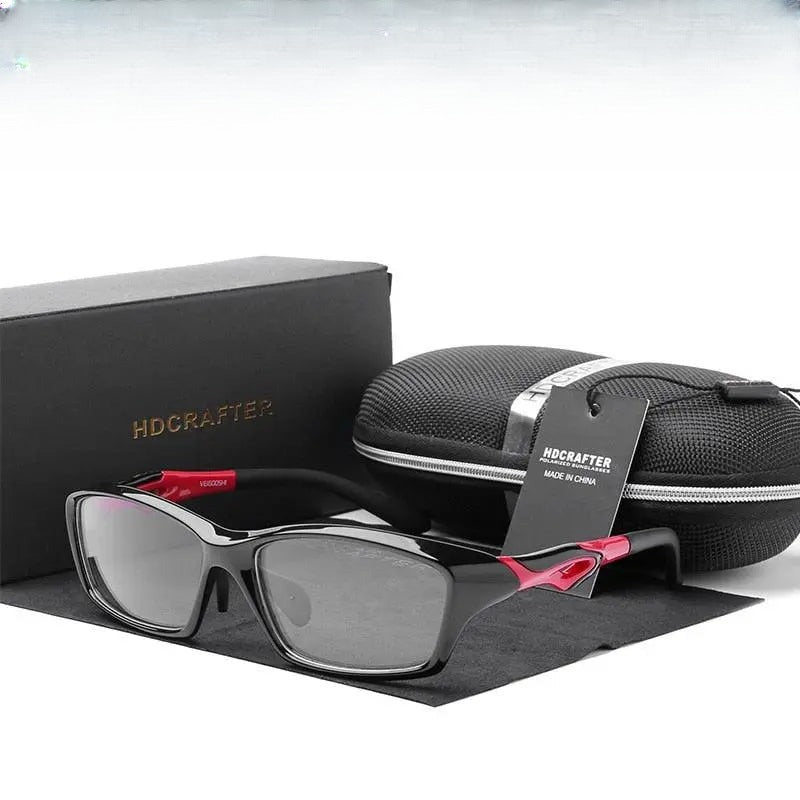 Men's Rectangular Full Rim TR90 Sports Glasses Tr8021 — view 1 | Rx Spectacle