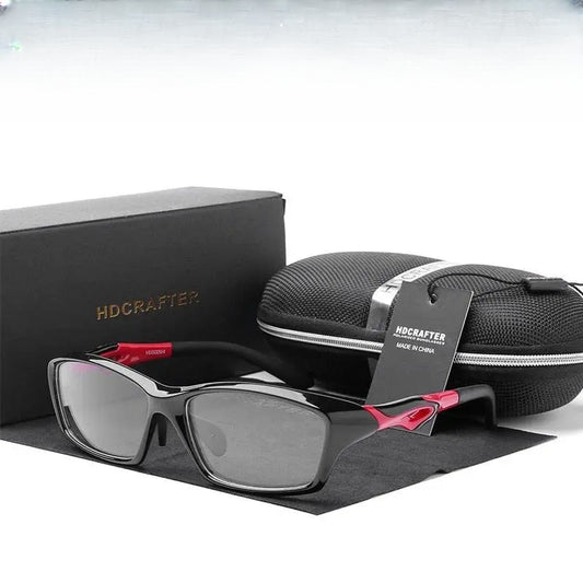 Men's Rectangular Full Rim TR90 Sports Glasses Tr8021 — view 1 | Rx Spectacle