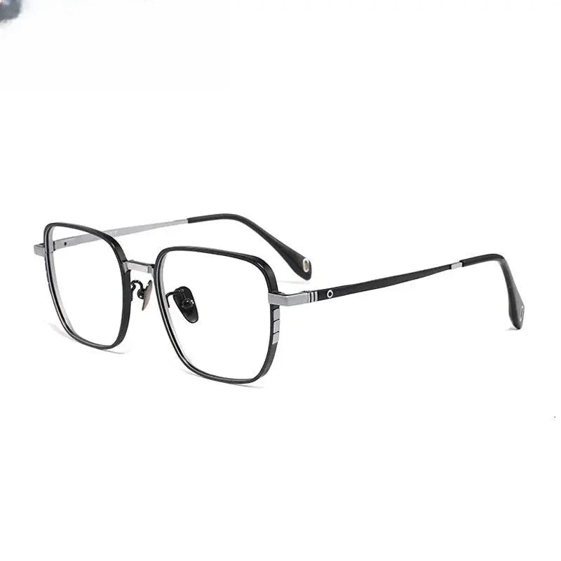 Men's Polygon Full Rim Titanium Prescription Glasses 41007 — view 6 | Rx Spectacle