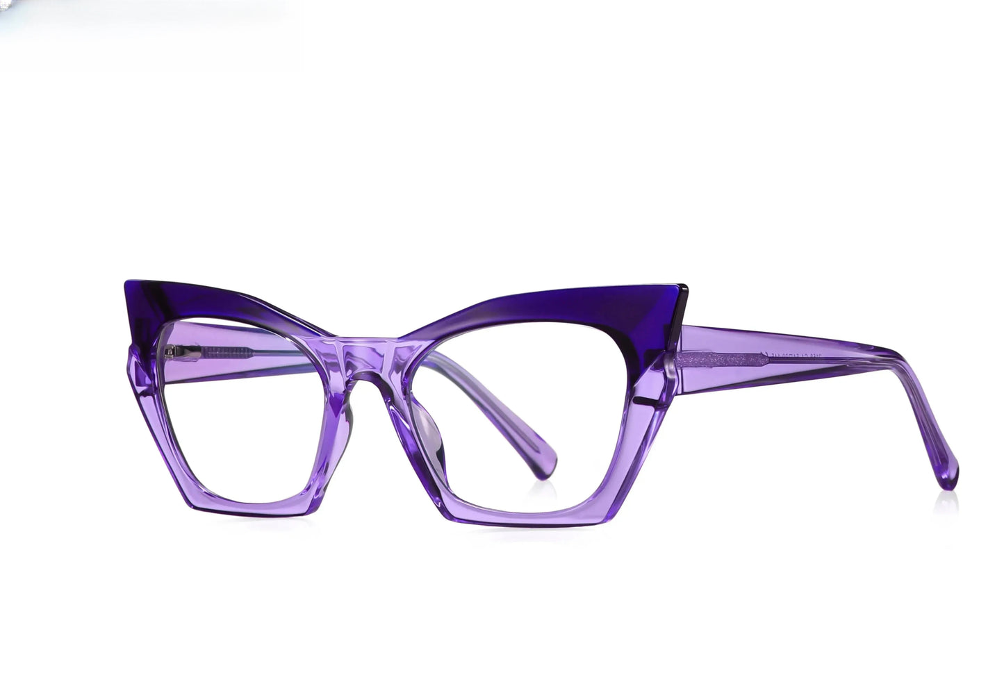 Unisex Cat Eye Full Rim Titanium Reading Glasses 2158 — view 11 | Rx Spectacle