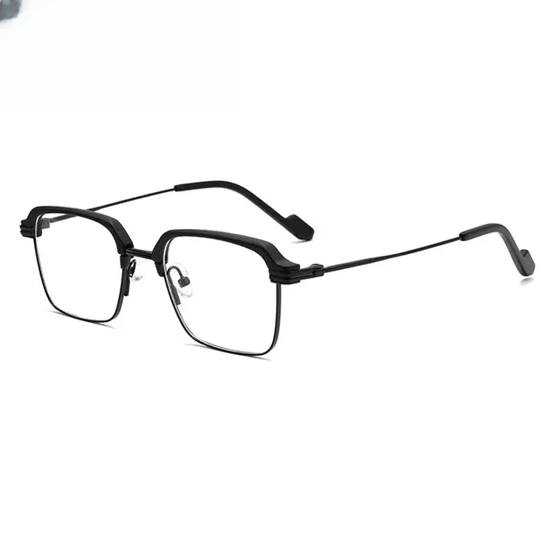 Unisex Polygon Full Rim Titanium Prescription Glasses 181094 — view 6 | Rx Spectacle