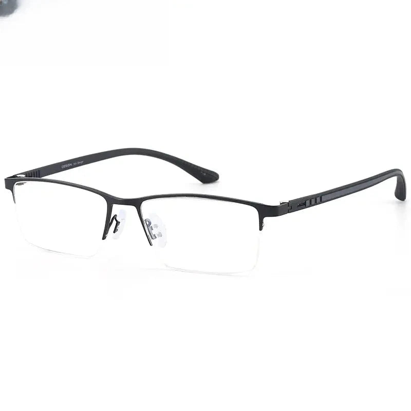 Men's Semi-Rimless Titanium Prescription Glasses 93874 — view 4 | Rx Spectacle