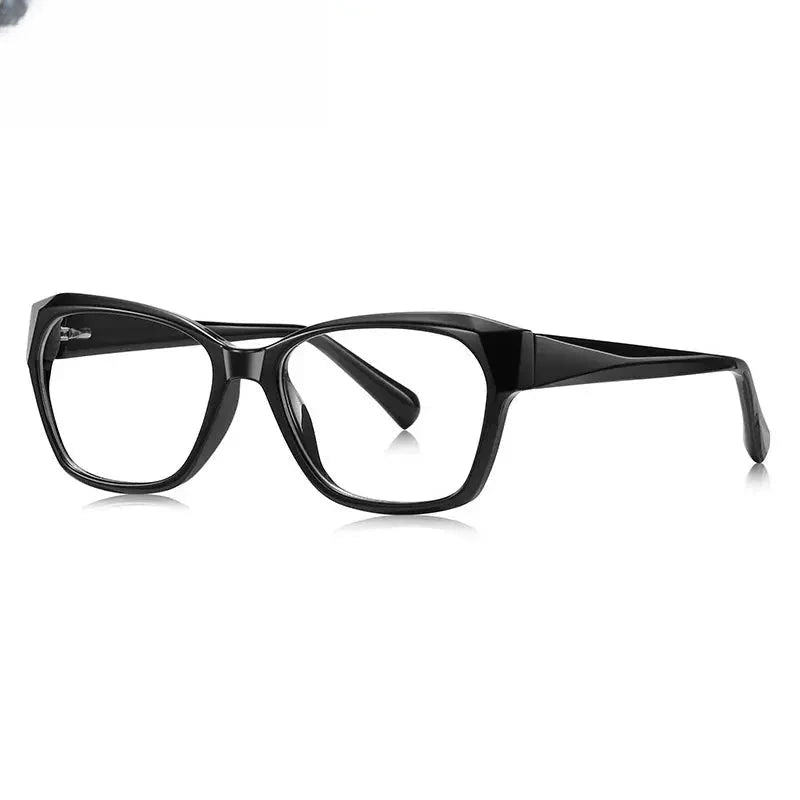 Women's Square Full Rim Titanium Prescription Glasses 81006 — view 7 | Rx Spectacle