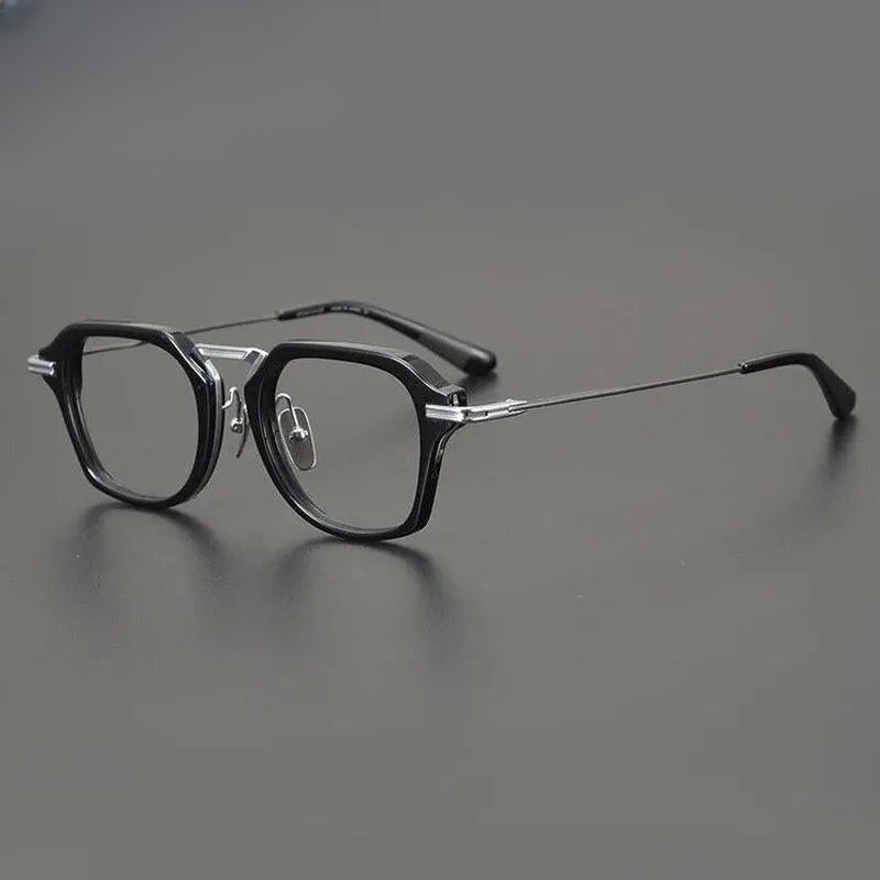 Unisex Round Full Rim Titanium Prescription Glasses Gxyj894 — view 6 | Rx Spectacle