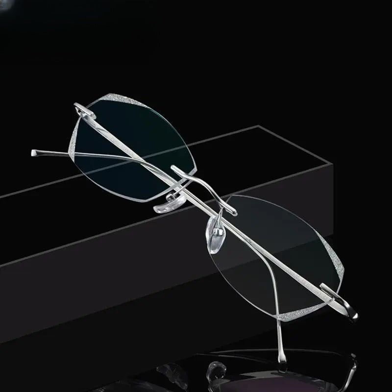 Unisex Rimless Titanium Prescription Glasses 3306 — view 1 | Rx Spectacle