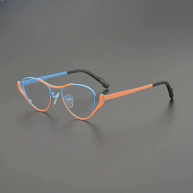 Women's Oval Full Rim Titanium Prescription Glasses G85863 — view 9 | Rx Spectacle