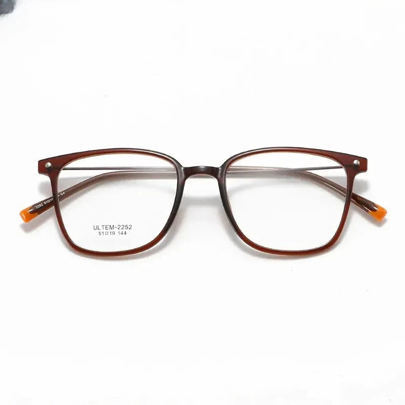 Women's Square Full Rim Alloy Prescription Glasses 32252 — view 6 | Rx Spectacle