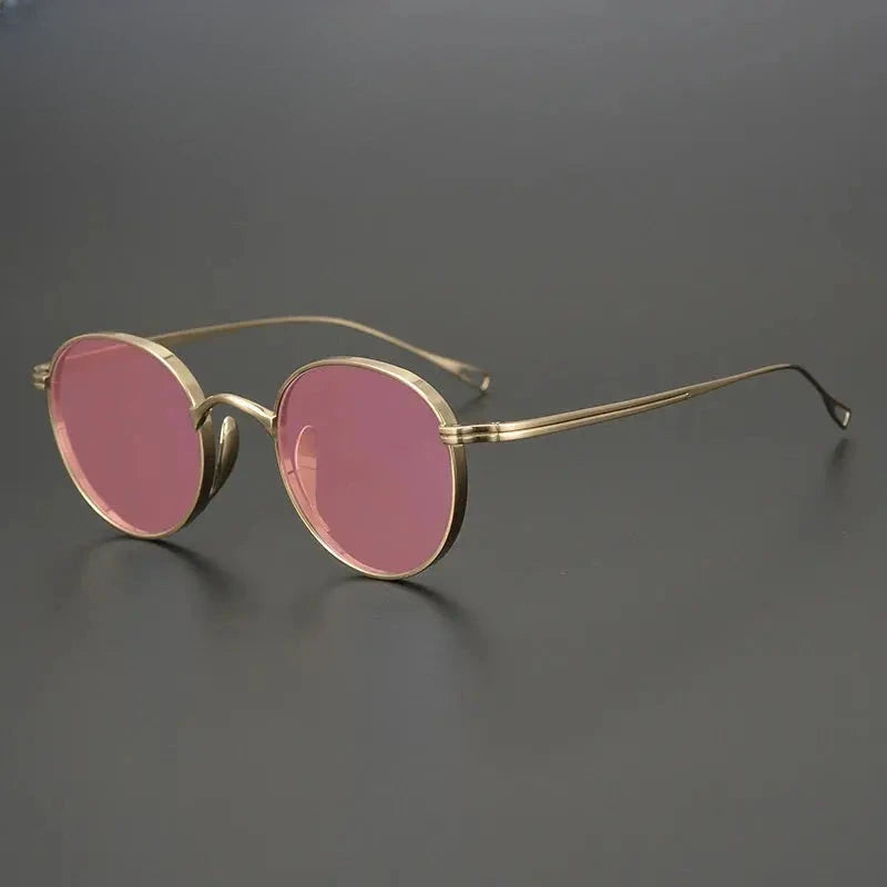 Unisex Oval Full Rim Titanium Prescription Glasses 131524 — view 6 | Rx Spectacle