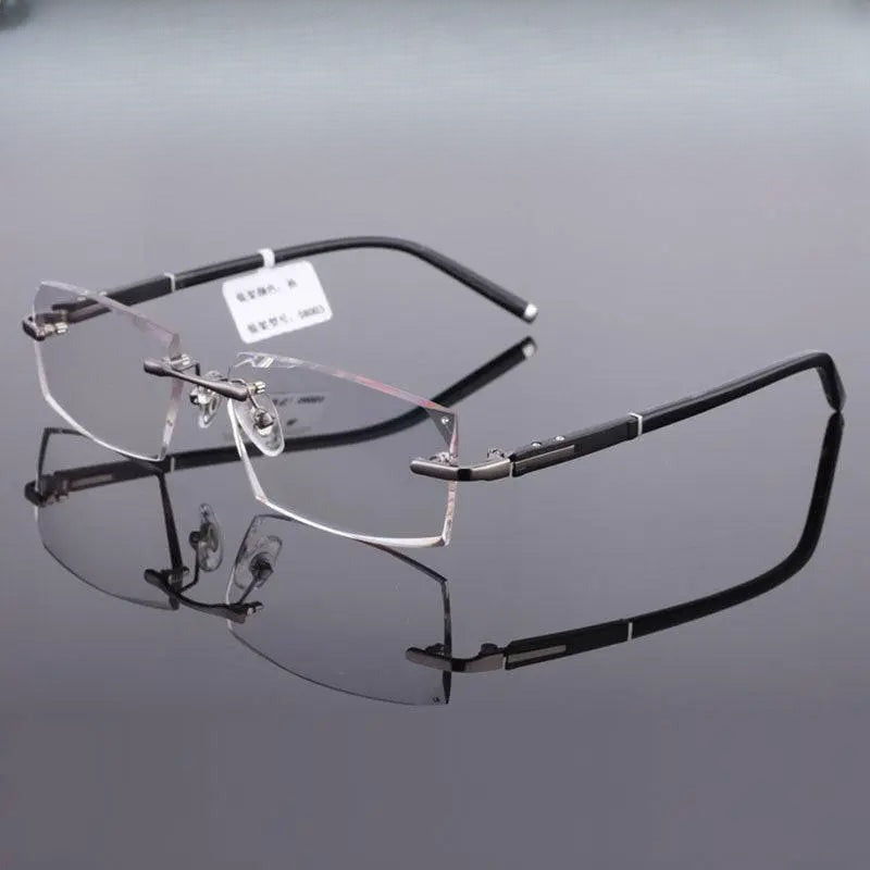 Rimless Titanium Prescription Glasses 58003 — view 1 | Rx Spectacle