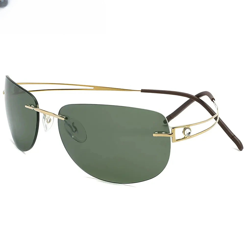 Women's Oval Rimless Titanium Screwless Prescription Glasses 426801 — view 1 | Rx Spectacle