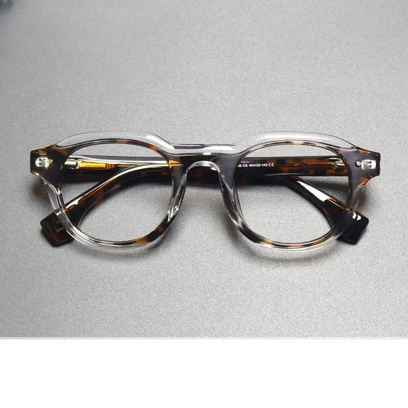 Unisex Oval Full Rim Titanium Prescription Glasses 776088 — view 1 | Rx Spectacle