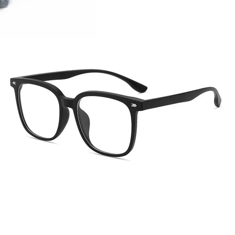 Unisex Square Full Rim Titanium Prescription Glasses 9056 — view 2 | Rx Spectacle