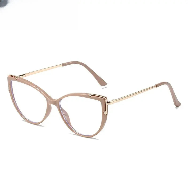 Women's Cat Eye Full Rim Titanium Prescription Glasses 415005 — view 5 | Rx Spectacle