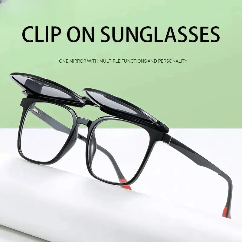 Unisex Square Full Rim Titanium Reading Glasses Tj2190 — view 2 | Rx Spectacle