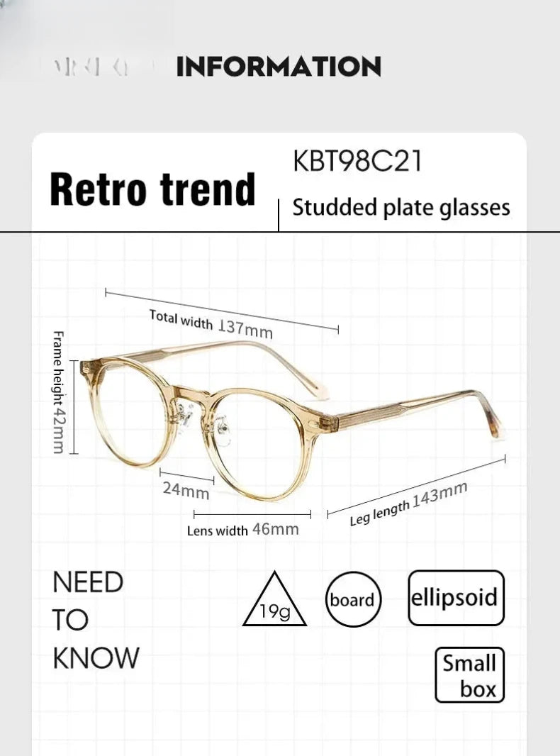 Women's Round Full Rim Acetate Reading Glasses 98421 — view 2 | Rx Spectacle