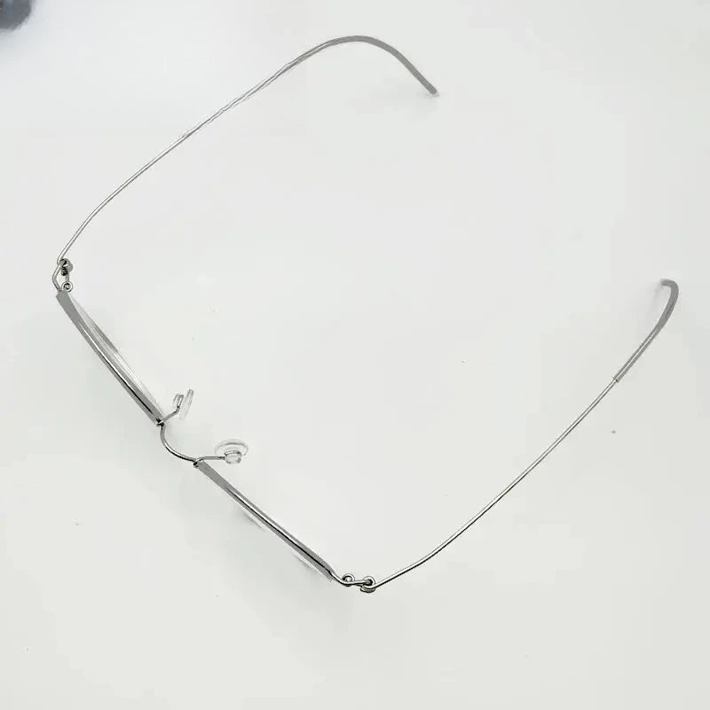 Unisex Oval Full Rim Stainless Steel Prescription Glasses 150591 — view 3 | Rx Spectacle