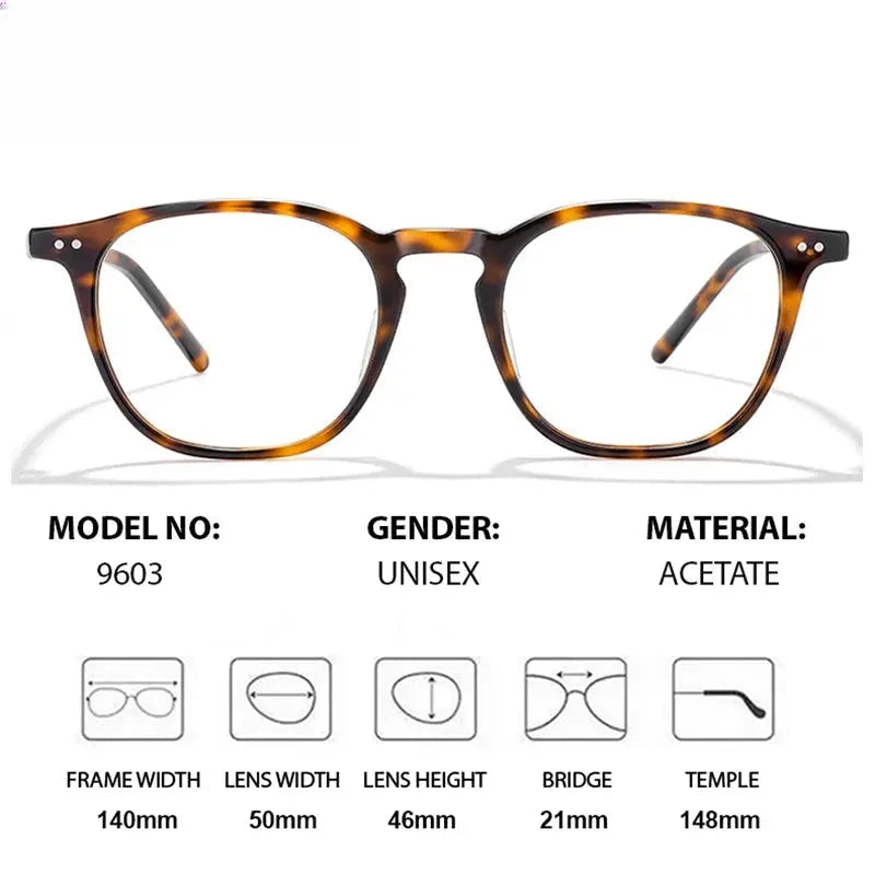 Unisex Round Full Rim Acetate Prescription Glasses 409603 — view 2 | Rx Spectacle