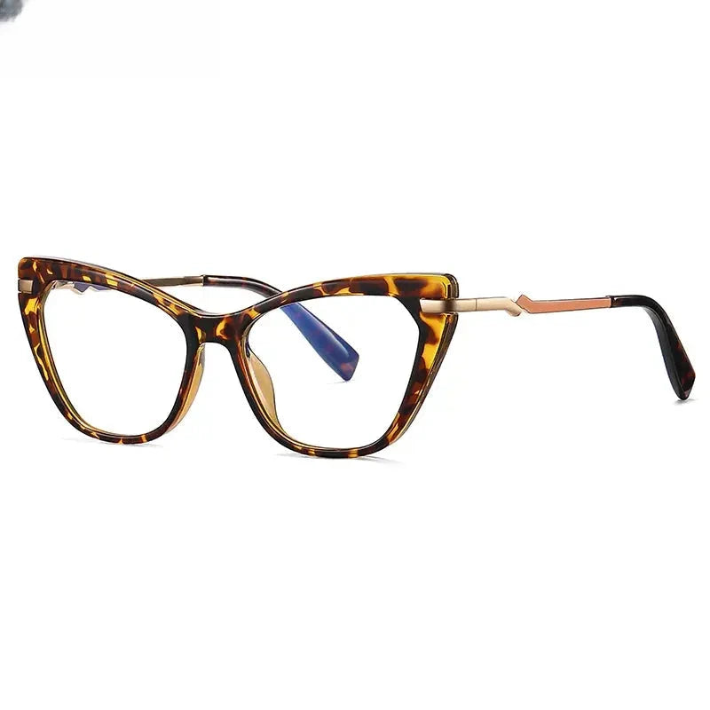 Women's Cat Eye Full Rim Titanium Reading Glasses 2107 — view 9 | Rx Spectacle
