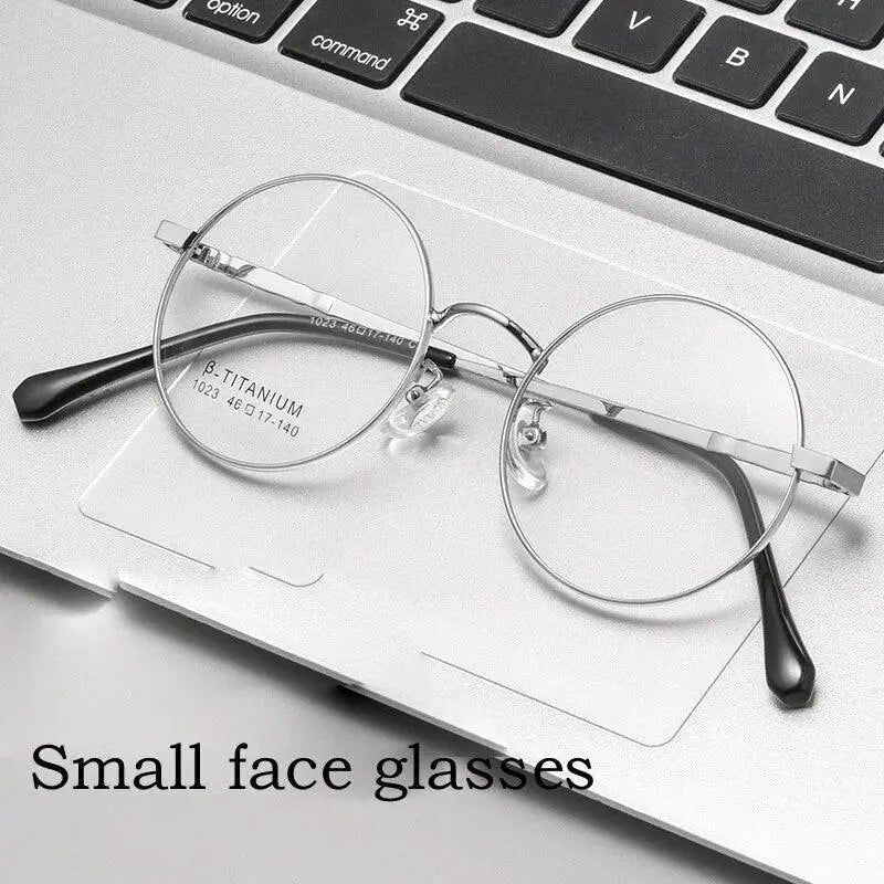 Unisex Round Full Rim Alloy Prescription Glasses 1023th — view 5 | Rx Spectacle