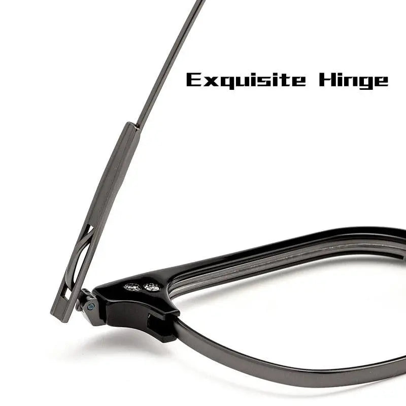 Men's Square Full Rim Titanium Prescription Glasses 2083t — view 6 | Rx Spectacle