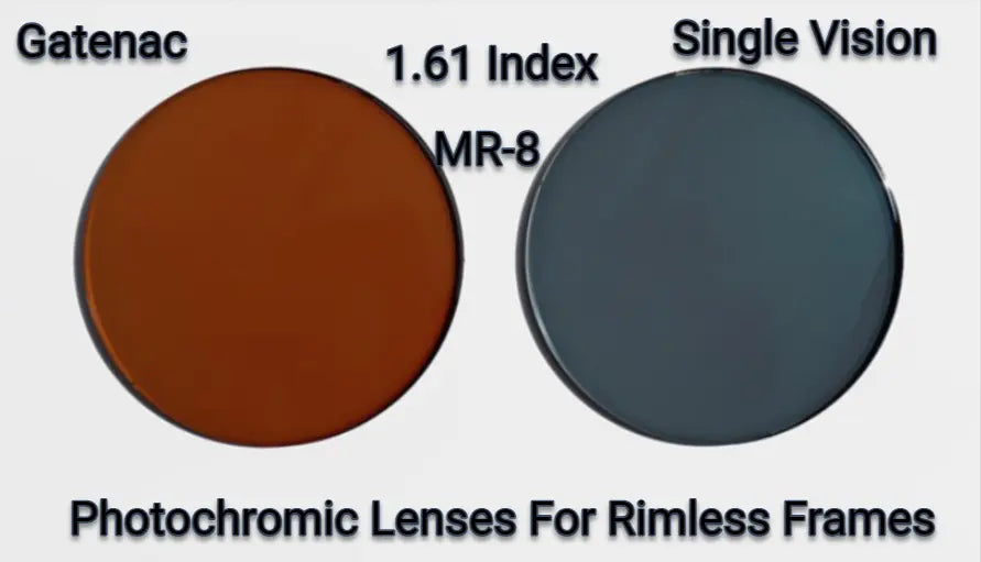 1.61 Index MR-8 Single Vision Photochromic Lenses — view 1 | Rx Spectacle
