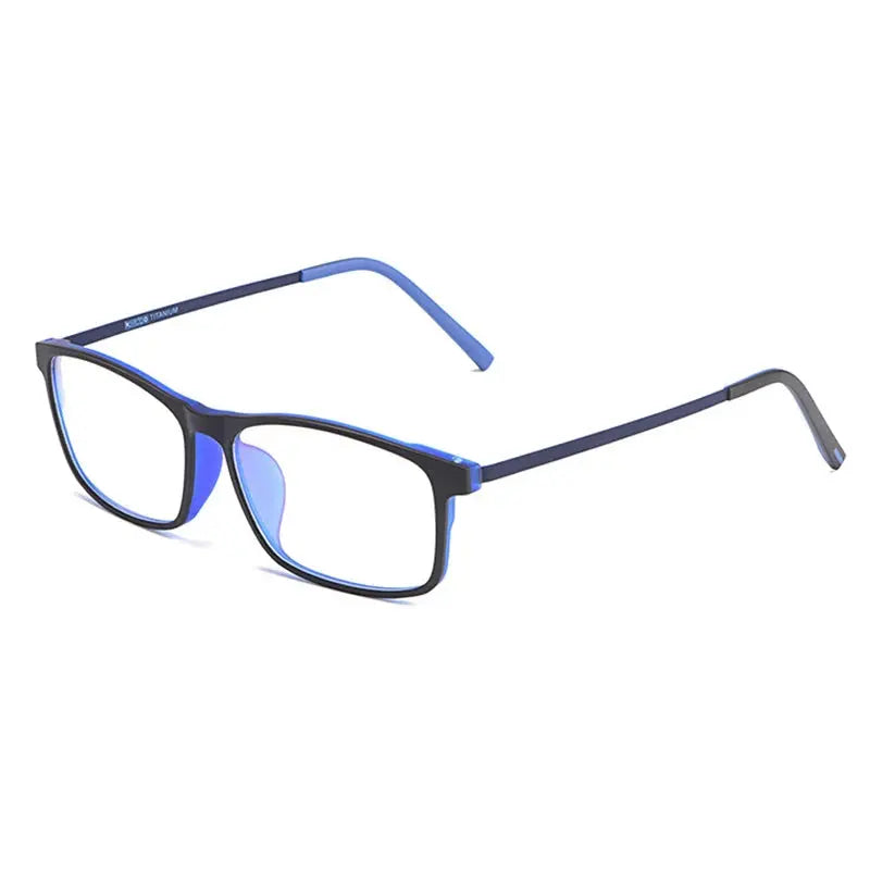 Unisex Square Full Rim Titanium Prescription Glasses 720991 — view 3 | Rx Spectacle