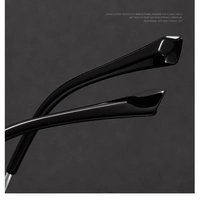Unisex Square Full Rim Alloy Reading Glasses 38010 — view 4 | Rx Spectacle