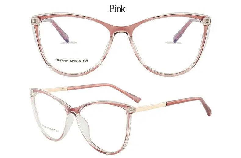 Cat Eye Full Rim TR90 Prescription Glasses 7001 — view 21 | Rx Spectacle