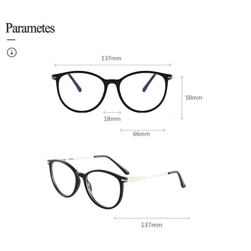 Women's Cat Eye Full Rim Acetate Prescription Glasses Tr87048 — view 8 | Rx Spectacle