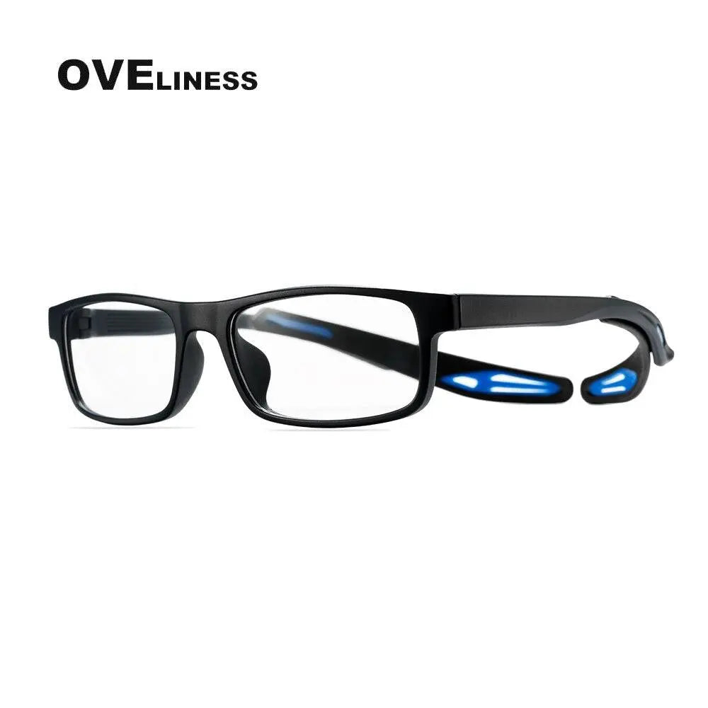 Unisex Square Full Rim Titanium Sports Glasses Olad55p — view 4 | Rx Spectacle