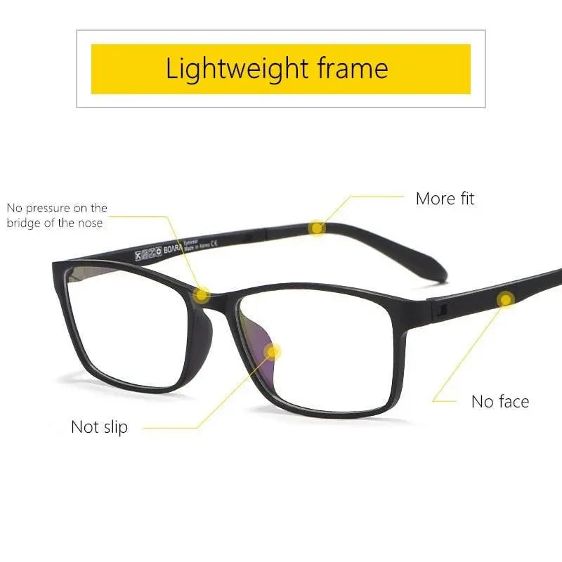 Unisex Square Full Rim TR90 Prescription Glasses 8870 — view 4 | Rx Spectacle