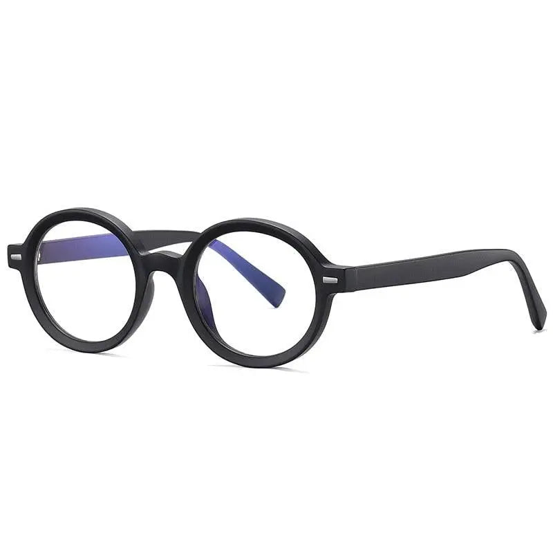 Unisex Round Full Rim Titanium Prescription Glasses 2092 — view 6 | Rx Spectacle