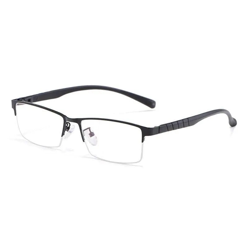 Men's Semi-Rimless Alloy Prescription Glasses 89033 — view 5 | Rx Spectacle