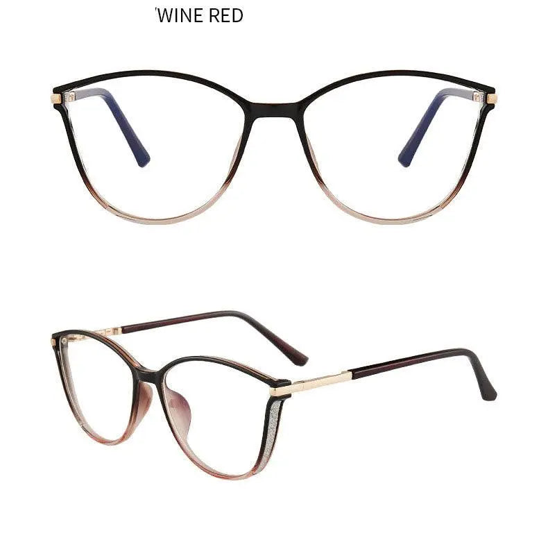 Women's Cat Eye Full Rim TR90 Prescription Glasses 7041 — view 20 | Rx Spectacle