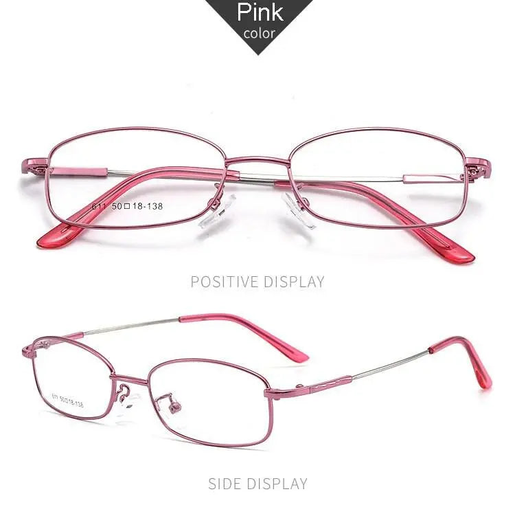 Unisex Full Rim Alloy Prescription Glasses 611 — view 17 | Rx Spectacle
