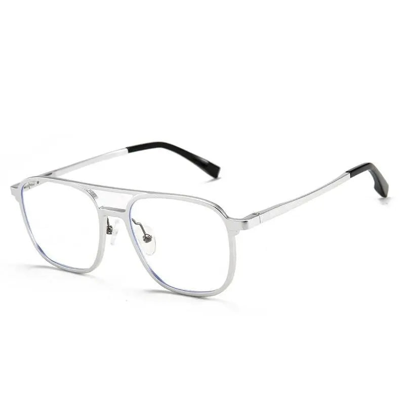 Men's Square Full Rim Alloy Prescription Glasses 6113 — view 4 | Rx Spectacle