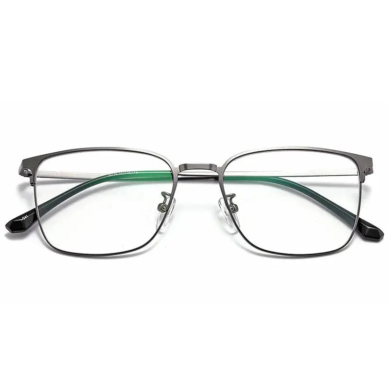 Unisex Rectangular Full Rim Alloy Prescription Glasses 39139 — view 1 | Rx Spectacle
