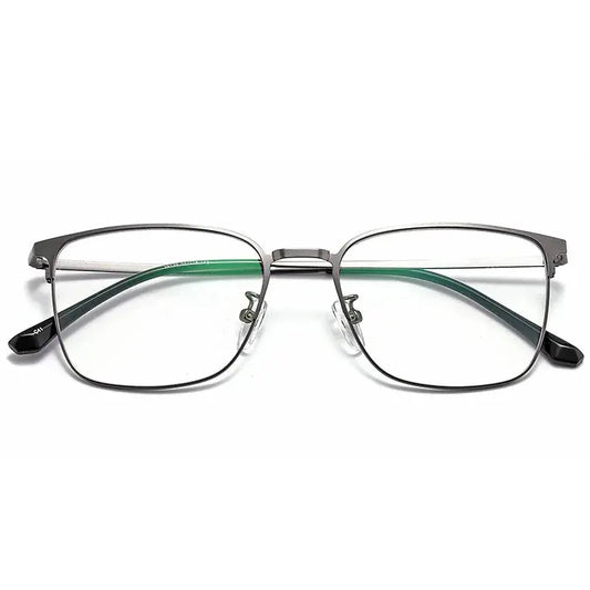 Unisex Rectangular Full Rim Alloy Prescription Glasses 39139 — view 1 | Rx Spectacle