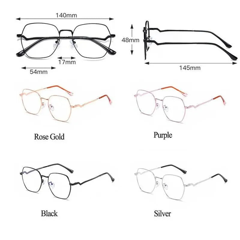 Women's Irregular Full Rim TR90 Prescription Glasses 1910 — view 7 | Rx Spectacle