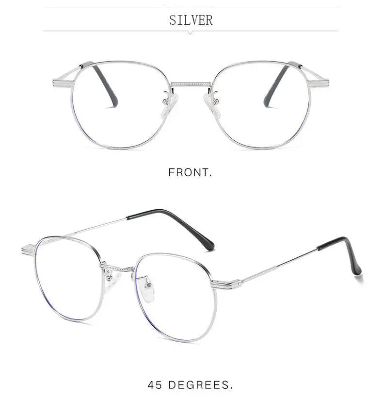 Unisex Round Full Rim Titanium Prescription Glasses 6288 — view 14 | Rx Spectacle