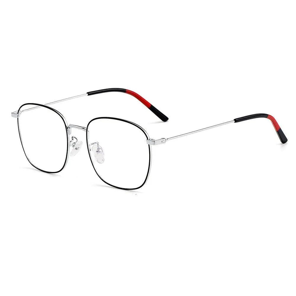Unisex Square Full Rim Alloy Prescription Glasses M0681 — view 5 | Rx Spectacle