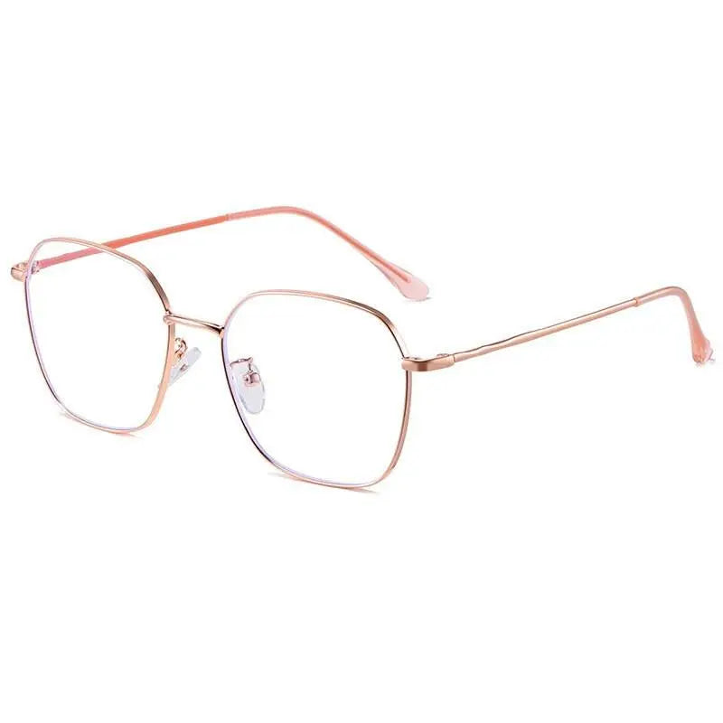 Unisex Polygon Full Rim Alloy Prescription Glasses Zy9037 — view 2 | Rx Spectacle