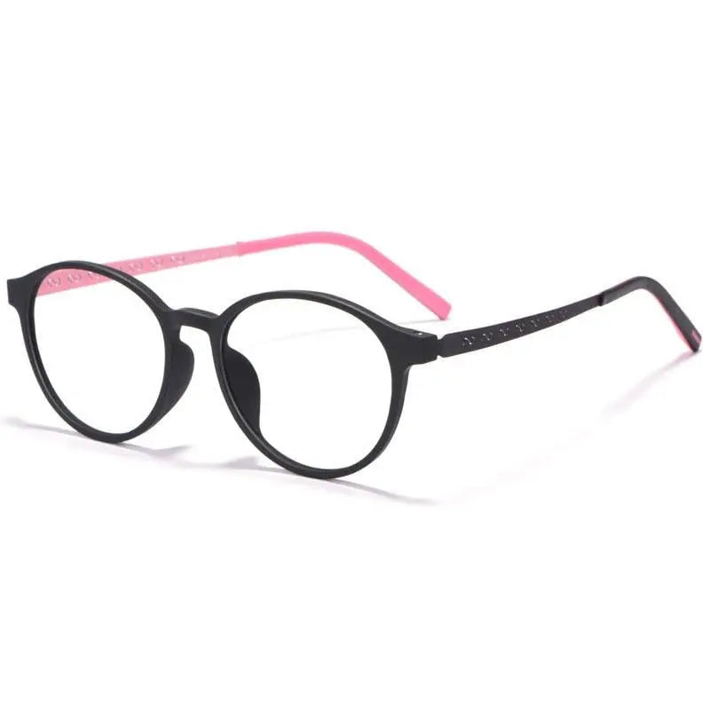 Unisex Round Full Rim Titanium Prescription Glasses 8868T — view 10 | Rx Spectacle