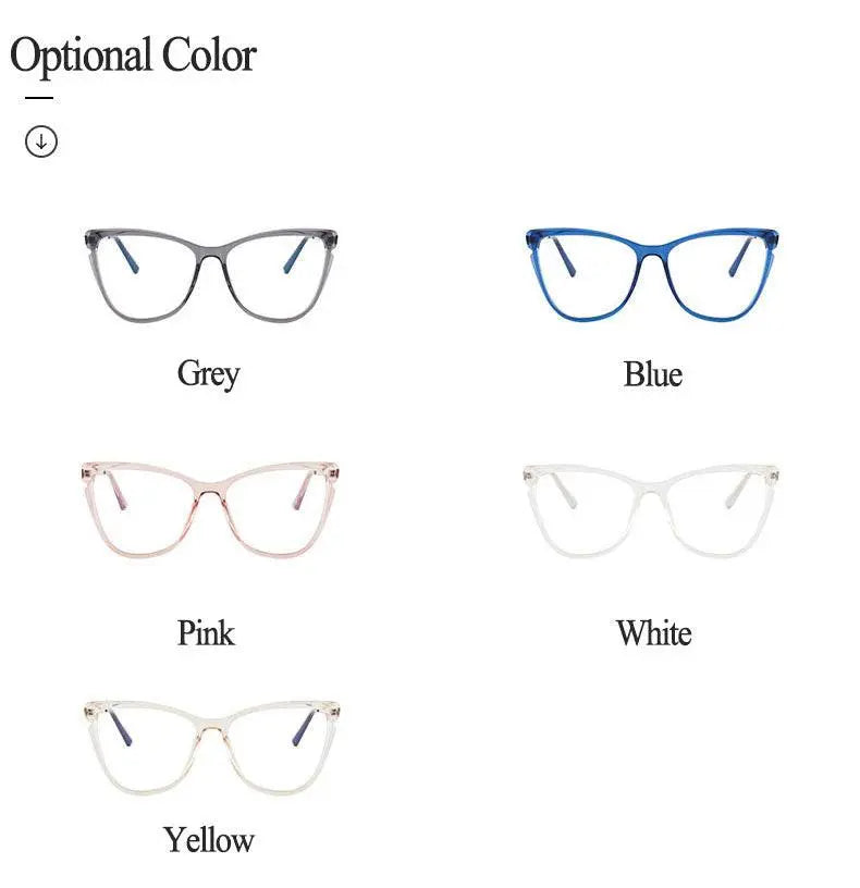 Women's Cat Eye Full Rim TR90 Prescription Glasses 7021 — view 13 | Rx Spectacle
