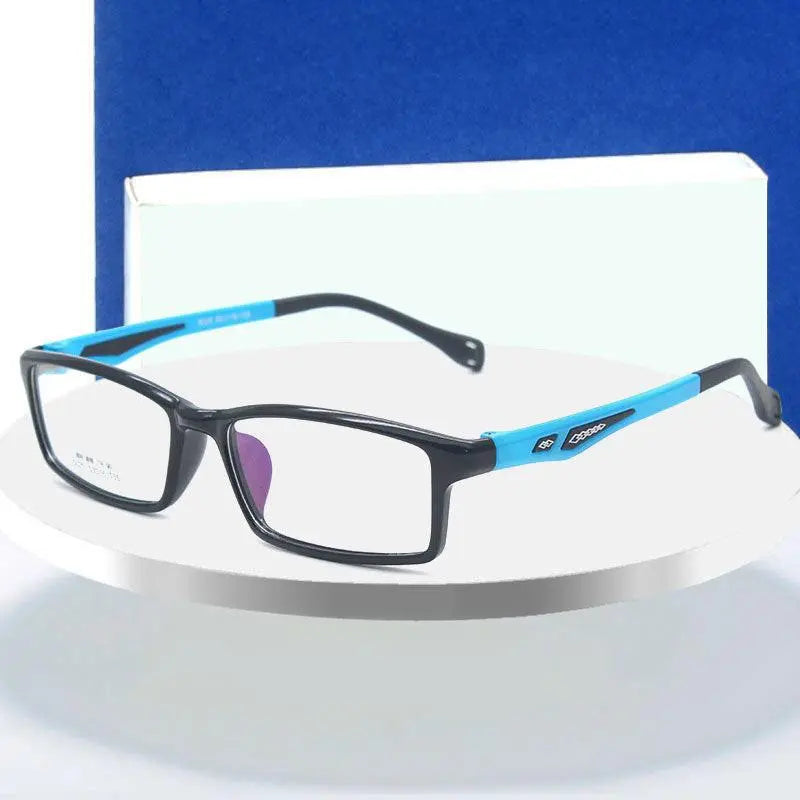 Men's Rectangular Full Rim TR90 Sports Glasses 5025 — view 1 | Rx Spectacle