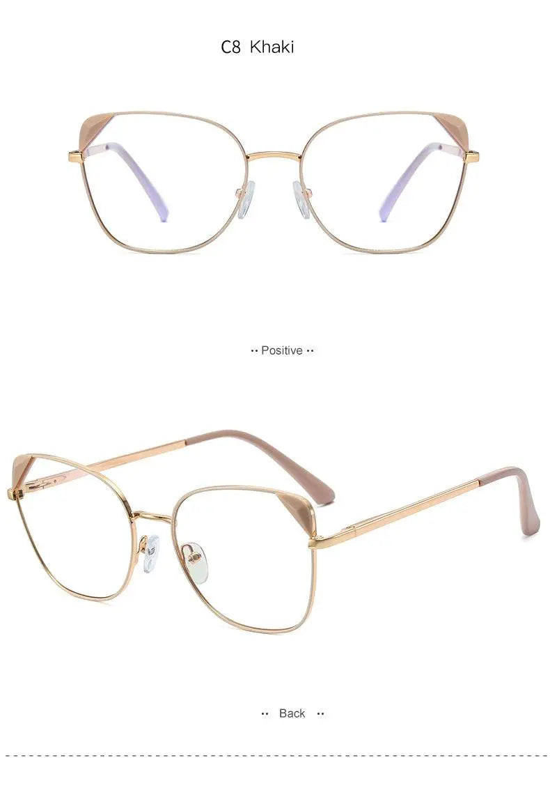 Women's Cat Eye Full Rim TR90 Prescription Glasses 95805 — view 18 | Rx Spectacle