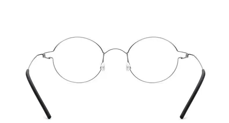 Unisex Round Full Rim Titanium Screwless Prescription Glasses 28607 — view 19 | Rx Spectacle